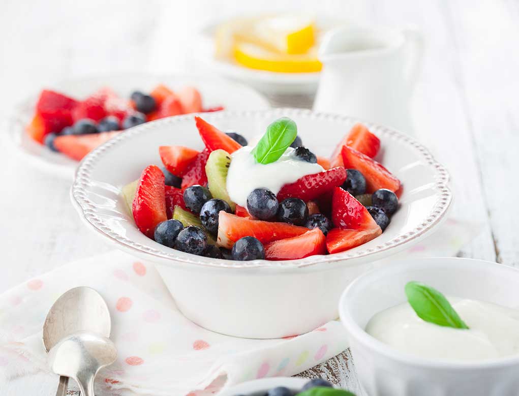 Fruit Salad with Honey Yogurt