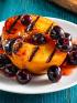 Grilled Peaches with Fresh Blueberry Compote