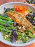Salmon and Wheat Berry Pesto Salad