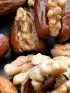 Dates, shelled walnuts, and almonds.