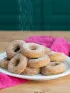 A plate of apple cider donuts.