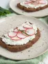Radish Toasts with Goat Cheese & Chives