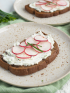 Radish Toasts with Goat Cheese & Chives