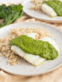 Parsley and Cilantro Chimichurri Baked Cod