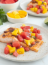 Chipotle Salmon with Watermelon Mango Salsa