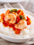 Shrimp Creole and Cauliflower Grits