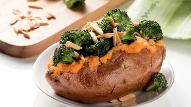 Broccoli-Stuffed Sweet Potatoes