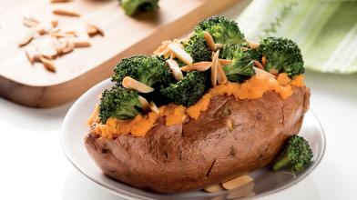 Broccoli-Stuffed Sweet Potatoes