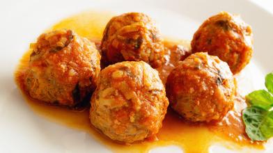 Braised Brown Rice Meatballs