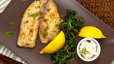 Tilapia with Caper’d Sour Cream