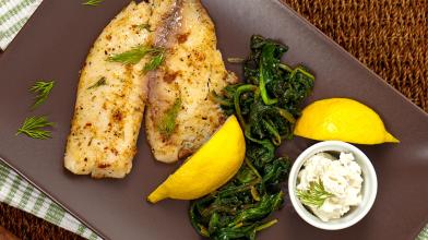 Tilapia with Caper’d Sour Cream