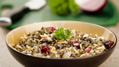 Wild Rice with Cranberries and Almonds