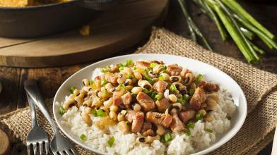 Barley Hoppin’ John with Turkey Kielbasa