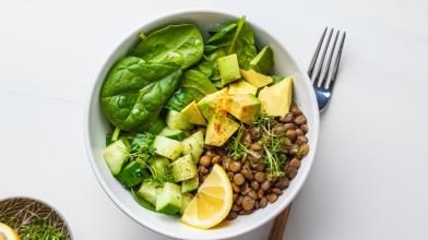 Lentils and Greens with Apples