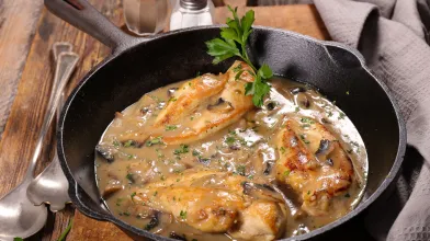 Budget-Friendly Braised Chicken Thighs with Mushrooms
