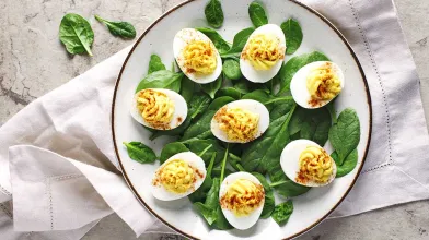 Dijon and Horseradish Deviled Eggs