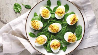 Dijon and Horseradish Deviled Eggs