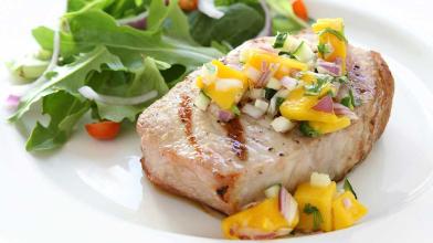 Budget-Friendly Pork Chops with Peach Salsa