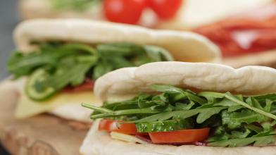 Cheese and Veggie Pitas