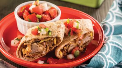 Ingrid Hoffmann's Carnitas Baked Chimichangas