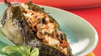 Ingrid Hoffmann's Veggie-Stuffed Poblanos