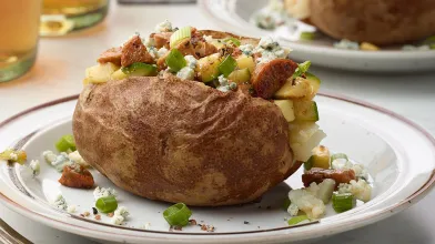 Instant Pot Chicken Sausage and Zucchini Stuffed Potatoes