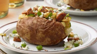 Instant Pot Chicken Sausage and Zucchini Stuffed Potatoes