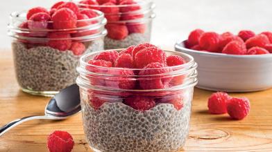 Lemon Raspberry Chia Seed Pudding