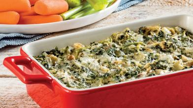 Onion, Spinach, and Artichoke Dip