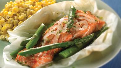 Salmon and Asparagus Gremolata