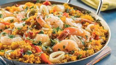 Quinoa Seafood Paella