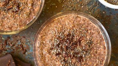 Chocolate Peanut Butter Chia Seed Pudding