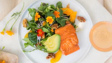 Alaska Salmon with Orange and Watercress