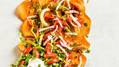 Air Fryer Sweet Potato Nachos