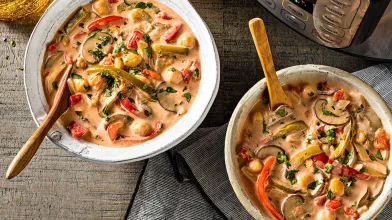 Instant Pot Vegetarian Thai Mushroom Soup
