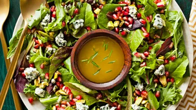 Thanksgiving Winter Salad with Champagne Vinaigrette
