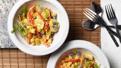 Instant Pot Coconut Curry Vegetable Rice Bowls