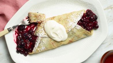 Instant Pot Chia Berry Crepes