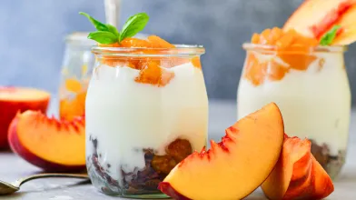 Just Peachy Yogurt and Granola Jar