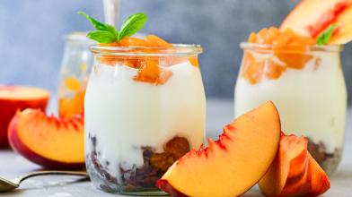Just Peachy Yogurt and Granola Jar