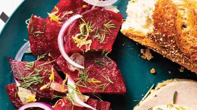 Roasted Beets with Lemon and Dill