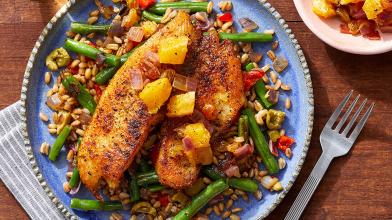 Spanish-Spiced Tilapia & Farro Salad