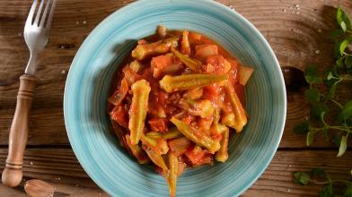 Tomato & Sweet Onion Stovetop Okra