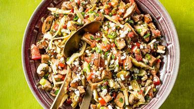 Chopped Veggie Salad with Feta