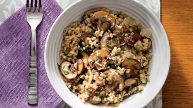 Barley, Mushroom, and Herb Risotto