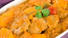 Oven Pork Stew with Sweet Potatoes and Shallots