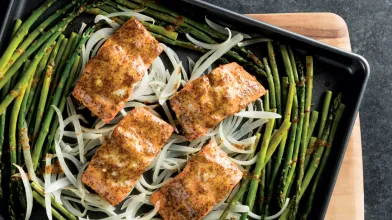 Sheet Pan Salmon and Asparagus