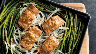 Sheet Pan Salmon and Asparagus