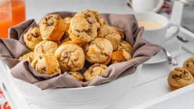 Banana Chocolate Chip Mini Muffins