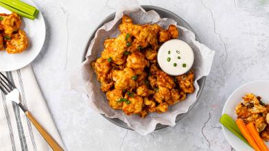 Air Fryer “Honey” BBQ Cauliflower Wings